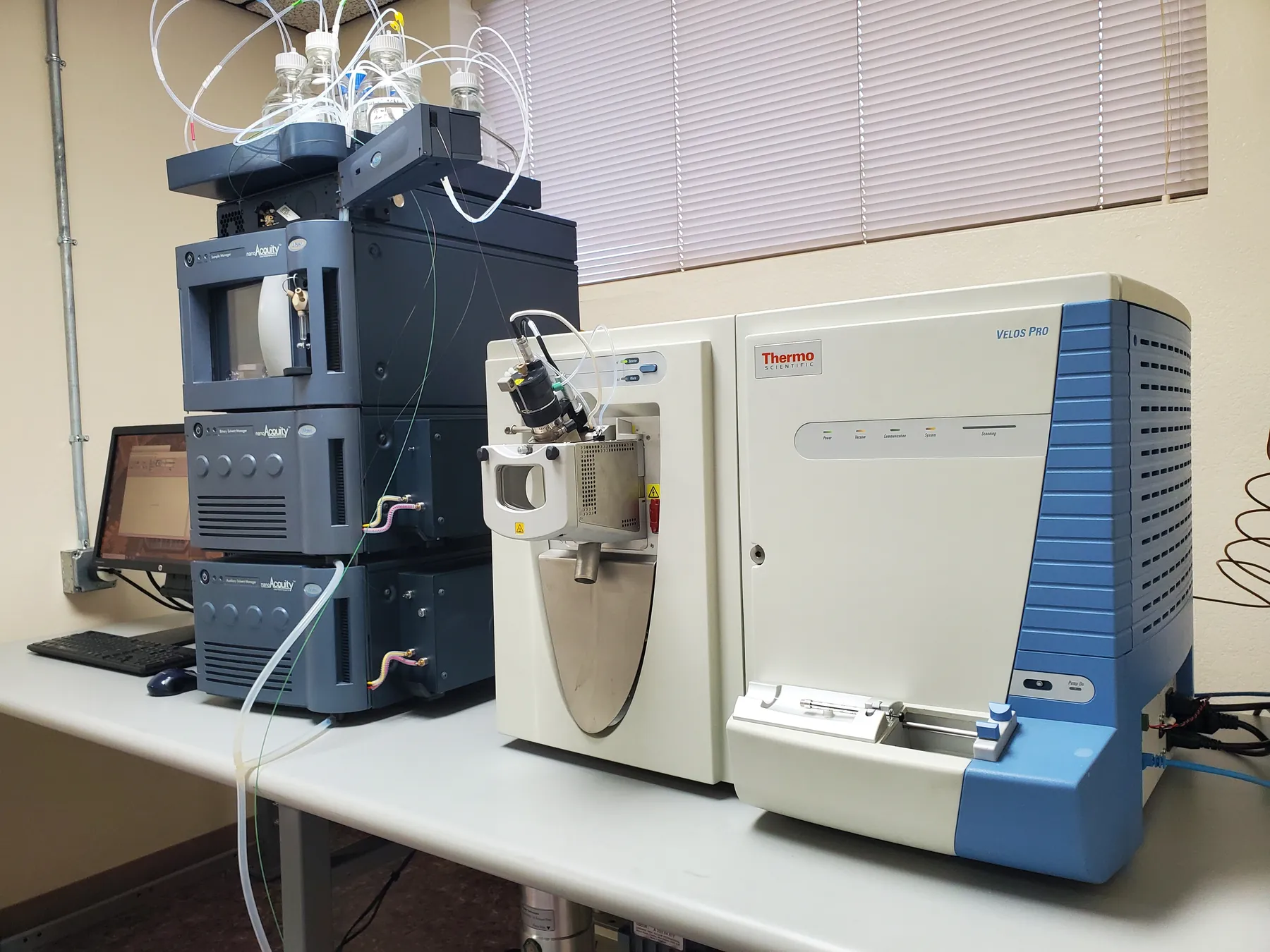 UPLC and mass spectrometry system