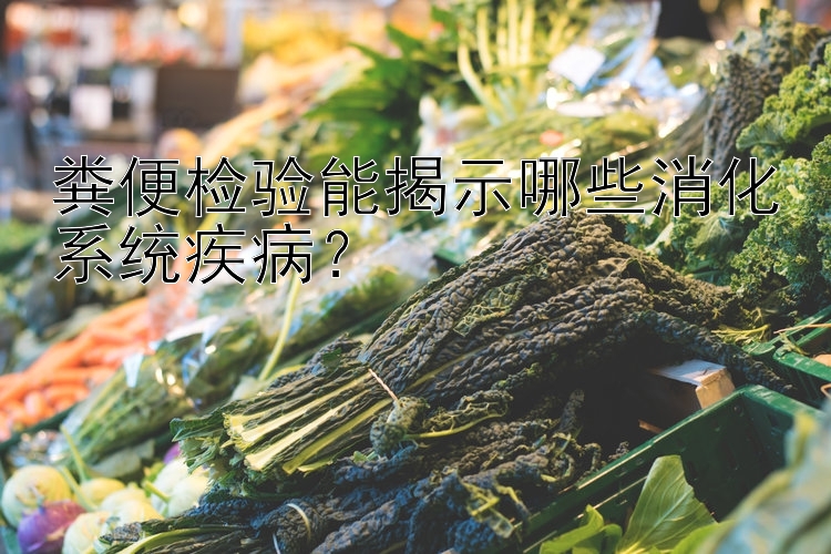 粪便检验能揭示哪些消化系统疾病？