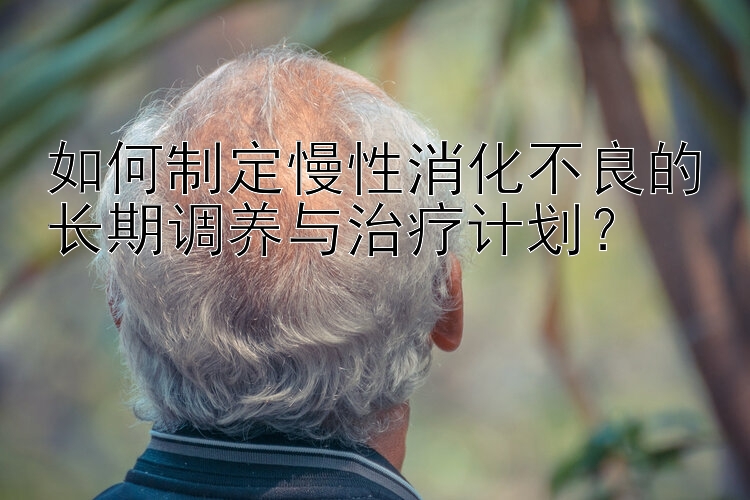 如何制定慢性消化不良的长期调养与治疗计划？