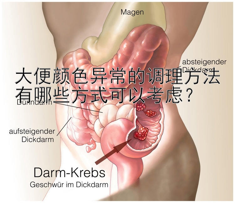 大便颜色异常的调理方法有哪些方式可以考虑？